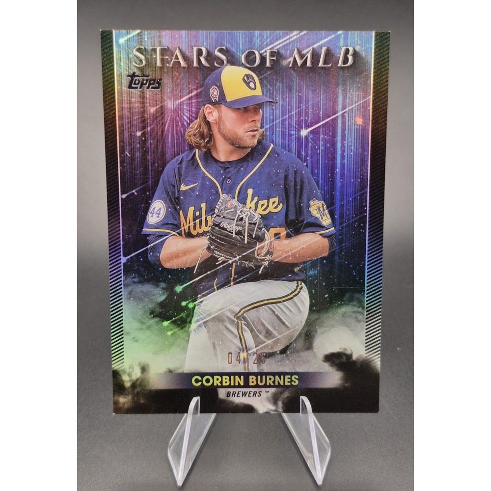 2022 Topps Cornin Burnes #SMLB-59 Stars of MLB Black Rainbow Foil /25 Brewers